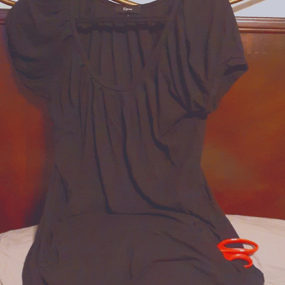 Express black flattering fit tunic sz S